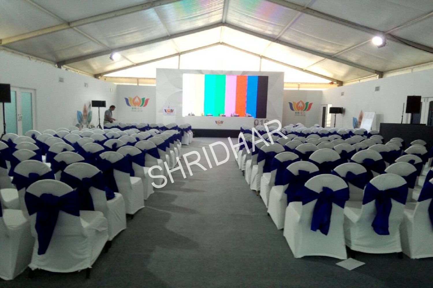 wooden stages and led walls for rent in bangalore shridhar tent house
