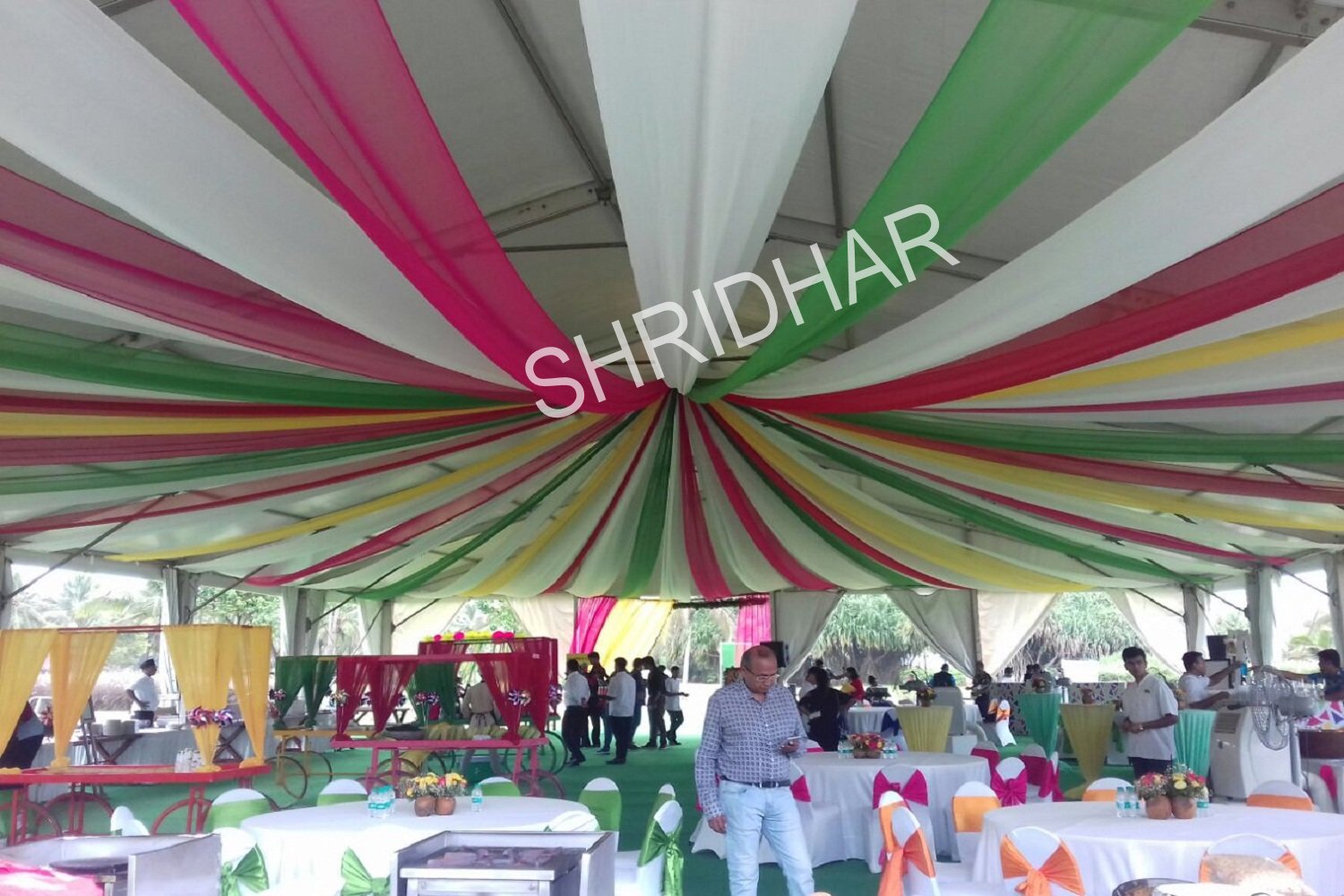 tents canopies shamianas tables chairs carpets for rent for weddings in bangalore shridhar tent house
