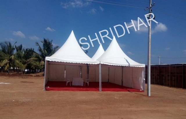 aluminium pagodas for rent shridhar tent house bangalore